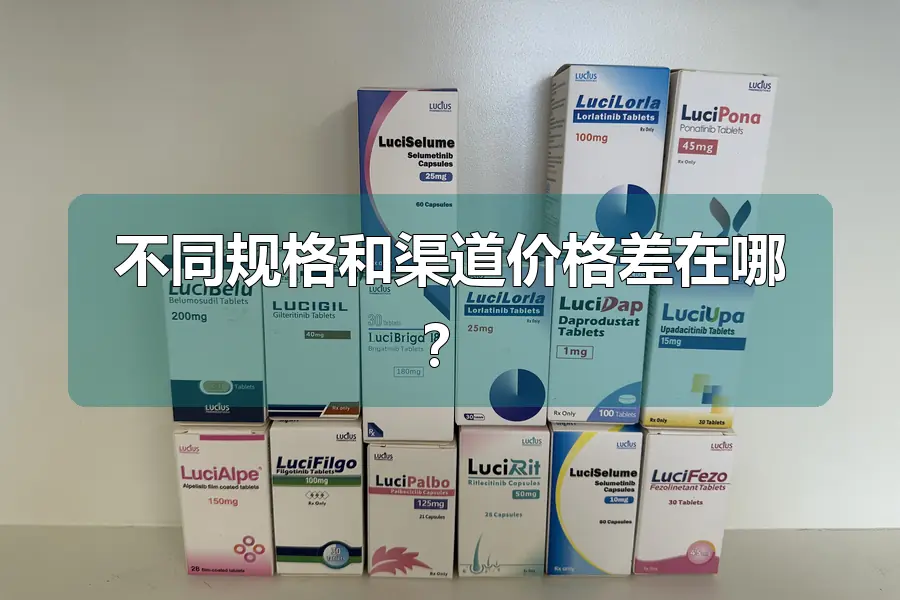 不同规格和渠道价格差在哪?